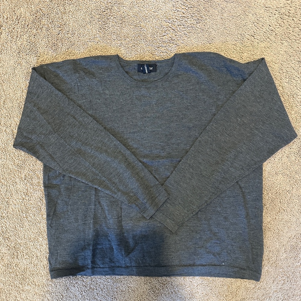 Eskandar for Bergdorf Goodman 100% cashmere Charcoal Box Top OS